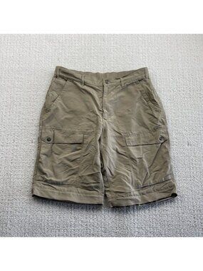 Mountain Equipment Co-op Hiking Cargo Short Mens 34 Tan Outdoor Tech Gorpcore**